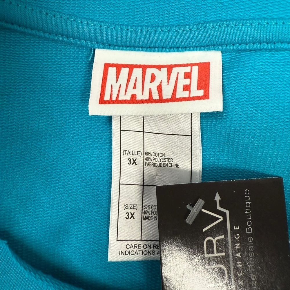 Disney Parks Marvel Blue Guardians Of The Galaxy Sweatshirt - Size 3X - Picture 4 of 4